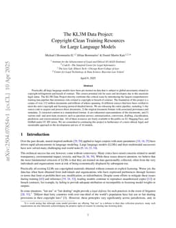 The KL3M Data Project: Copyright-Clean Training Resources for Large Language Models