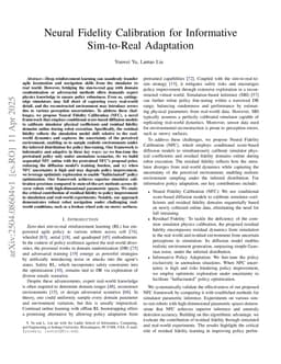 Neural Fidelity Calibration for Informative Sim-to-Real Adaptation