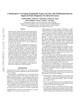 ColonScopeX: Leveraging Explainable Expert Systems with Multimodal Data for Improved Early Diagnosis of Colorectal Cancer