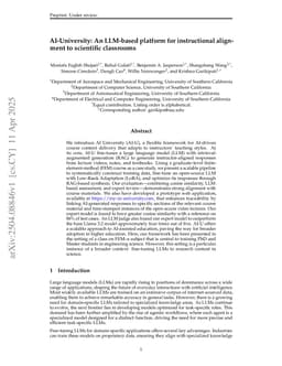 AI-University: An LLM-based platform for instructional alignment to scientific classrooms
