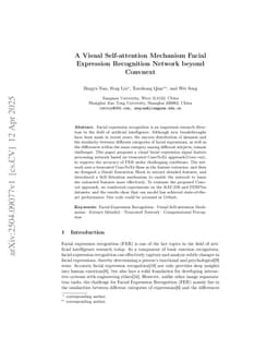 A Visual Self-attention Mechanism Facial Expression Recognition Network beyond Convnext