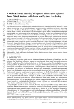 A Multi-Layered Security Analysis of Blockchain Systems: From Attack Vectors to Defense and System Hardening