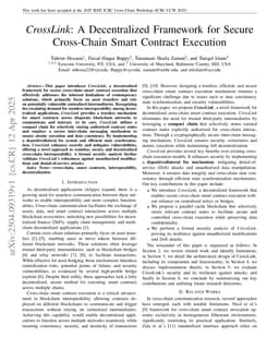 CrossLink: A Decentralized Framework for Secure Cross-Chain Smart Contract Execution
