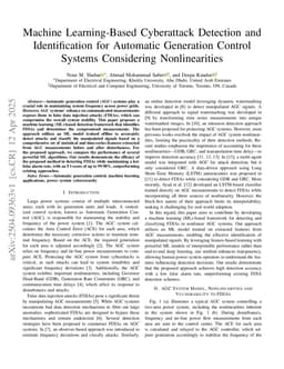 Machine Learning-Based Cyberattack Detection and Identification for Automatic Generation Control Systems Considering Nonlinearities