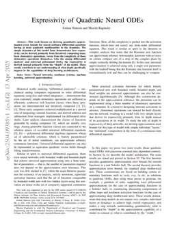 Expressivity of Quadratic Neural ODEs