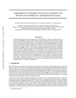 Comorbidity-Informed Transfer Learning for Neuro-developmental Disorder Diagnosis