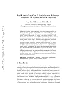 DualPrompt-MedCap: A Dual-Prompt Enhanced Approach for Medical Image Captioning