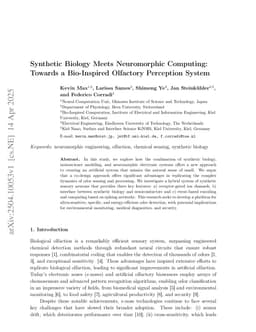 Synthetic Biology meets Neuromorphic Computing: Towards a bio-inspired Olfactory Perception System