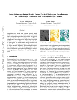 Better Coherence, Better Height: Fusing Physical Models and Deep Learning for Forest Height Estimation from Interferometric SAR Data