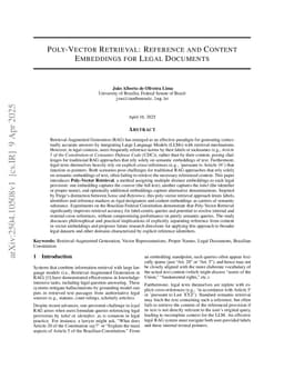 Poly-Vector Retrieval: Reference and Content Embeddings for Legal Documents