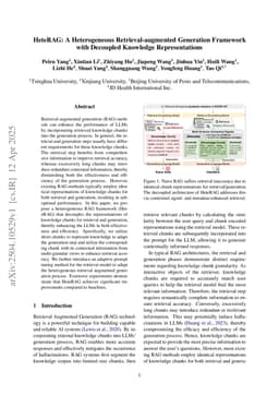 HeteRAG: A Heterogeneous Retrieval-augmented Generation Framework with Decoupled Knowledge Representations
