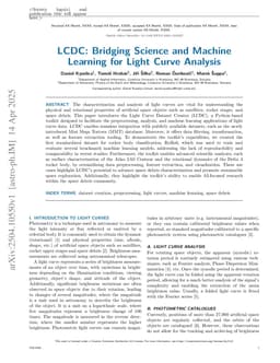 LCDC: Bridging Science and Machine Learning for Light Curve Analysis