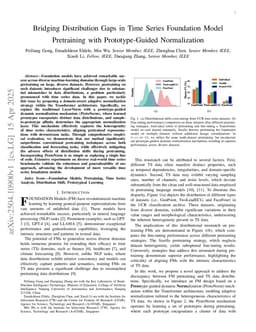 Bridging Distribution Gaps in Time Series Foundation Model Pretraining with Prototype-Guided Normalization