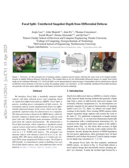 Focal Split: Untethered Snapshot Depth from Differential Defocus