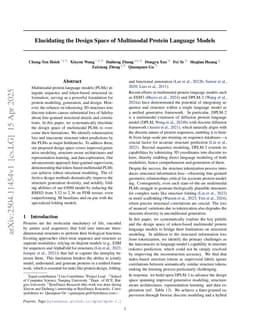 Elucidating the Design Space of Multimodal Protein Language Models