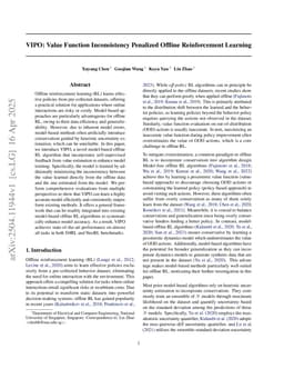 VIPO: Value Function Inconsistency Penalized Offline Reinforcement Learning