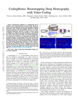 CodingHomo: Bootstrapping Deep Homography With Video Coding