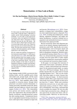 Memorization: A Close Look at Books