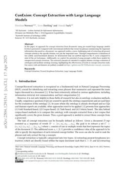 ConExion: Concept Extraction with Large Language Models