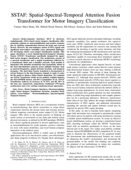 SSTAF: Spatial-Spectral-Temporal Attention Fusion Transformer for Motor Imagery Classification