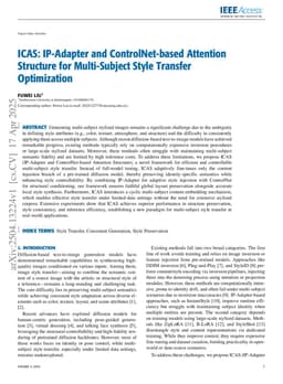 ICAS: IP Adapter and ControlNet-based Attention Structure for Multi-Subject Style Transfer Optimization