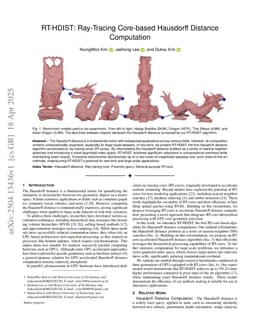 RT-HDIST: Ray-Tracing Core-based Hausdorff Distance Computation