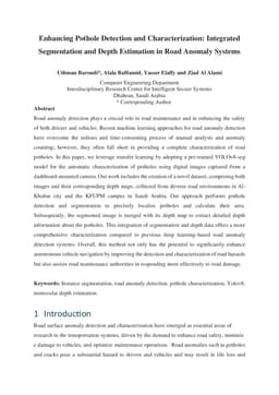 Enhancing Pothole Detection and Characterization: Integrated Segmentation and Depth Estimation in Road Anomaly Systems