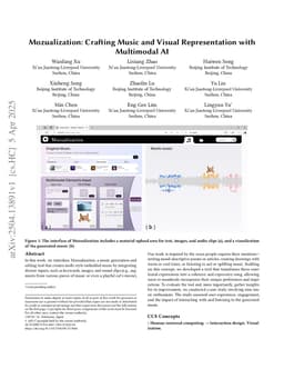 Mozualization: Crafting Music and Visual Representation with Multimodal AI