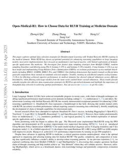 Open-Medical-R1: How to Choose Data for RLVR Training at Medicine Domain