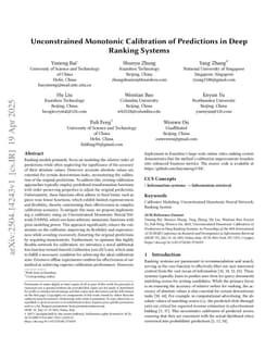 Unconstrained Monotonic Calibration of Predictions in Deep Ranking Systems
