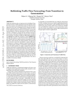 Rethinking Traffic Flow Forecasting: From Transition to Generatation