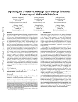 Expanding the Generative AI Design Space through Structured Prompting and Multimodal Interfaces