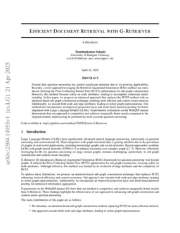 Efficient Document Retrieval with G-Retriever
