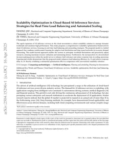 Scalability Optimization in Cloud-Based AI Inference Services: Strategies for Real-Time Load Balancing and Automated Scaling