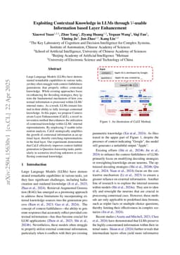 Exploiting Contextual Knowledge in LLMs through V-usable Information based Layer Enhancement