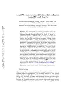 MedNNS: Supernet-based Medical Task-Adaptive Neural Network Search