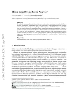 Blimp-based Crime Scene Analysis
