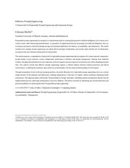 Reflexive Prompt Engineering: A Framework for Responsible Prompt Engineering and Interaction Design