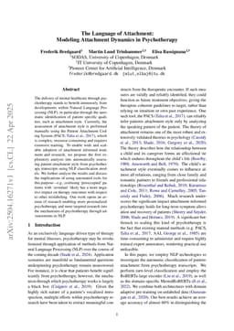The Language of Attachment: Modeling Attachment Dynamics in Psychotherapy