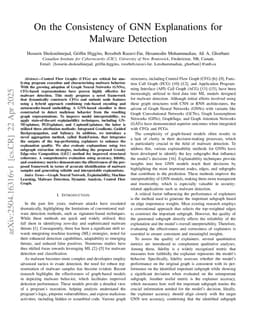 On the Consistency of GNN Explanations for Malware Detection