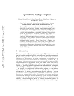 Quantitative Strategy Templates
