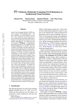 V$^2$R-Bench: Holistically Evaluating LVLM Robustness to Fundamental Visual Variations