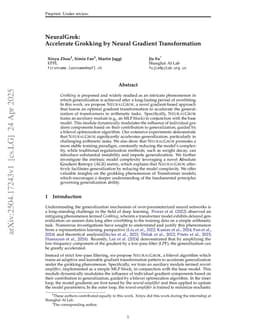 NeuralGrok: Accelerate Grokking by Neural Gradient Transformation