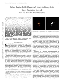 Salient Region-Guided Spacecraft Image Arbitrary-Scale Super-Resolution Network
