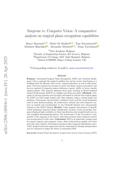 Surgeons vs. Computer Vision: A comparative analysis on surgical phase recognition capabilities