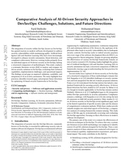 Comparative Analysis of AI-Driven Security Approaches in DevSecOps: Challenges, Solutions, and Future Directions