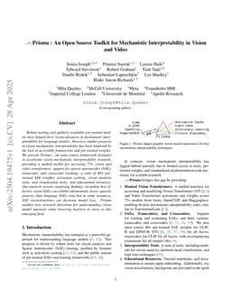 Prisma: An Open Source Toolkit for Mechanistic Interpretability in Vision and Video