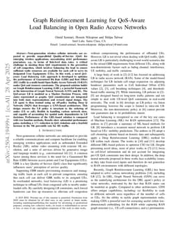 Graph Reinforcement Learning for QoS-Aware Load Balancing in Open Radio Access Networks