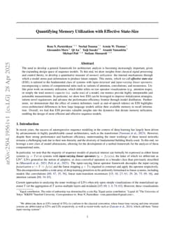 Quantifying Memory Utilization with Effective State-Size