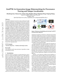 GenPTW: In-Generation Image Watermarking for Provenance Tracing and Tamper Localization